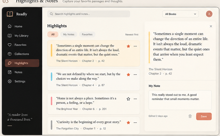Highlights and Notes