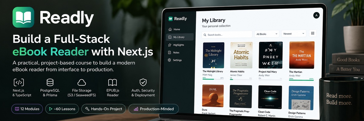 Build Readly: From UI to Full-Stack eBook Reader